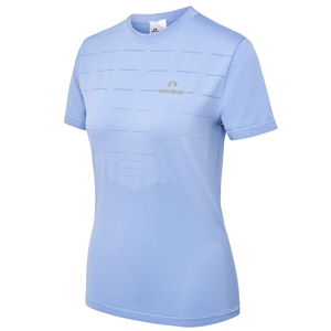 Newline NWL Riverside Seamless Running Damen T-Shirt Laufshirt S/S blau 500304-7204