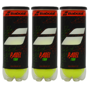 9 Babolat Padel Tour Blle 3x3er Set Padel-Tennis Spielball Ball in Dosen gelb 501063-113