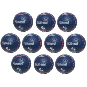 10x Hummel Energizer HB Handball Trainingsball Ball dunkelblau 212554-7262