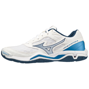 Mizuno Wave Phantom 3 Indoor Handball Volleyball Hallenschuhe Sportschuhe weiss/blau X1GA226022
