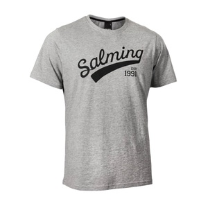 Salming Logo Tee JR Kinder T-Shirt grau/schwarz 1167669-1010