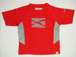 Regatta Impact Microfaser Kinder T-Shirt rot/grau