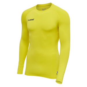 Hummel First Performance Jersey L/S Longsleeve Langarm T-Shirt Funktionsshirt Kompressionsshirt gelb 204502-5269