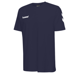 Hummel HMLGO Go Cotton Herren T-Shirt S/S dunkelblau/schwarz 203566-7026