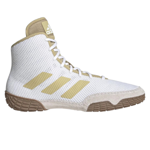 Adidas Tech Fall 2.0 Indoor Wrestlingschuhe Ringerschuhe Boxschuh Hallenschuhe weiss/gold/braun FZ5389