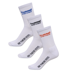 Hummel 3er Pack Socks Sportswear Sportsocken Socken Handballsocken wei�/bunt 225371-9347