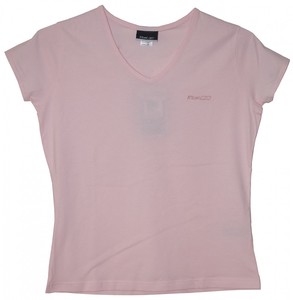 Reebok V Neck Damen T-Shirt rosa