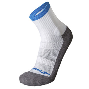 1 Paar Babolat Pro 360 Socks Socken Sportsocken Tennissocken weiss/blau/grau 5MA1322-1010