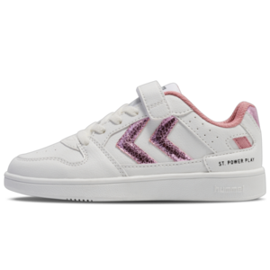 Hummel St Power Play JR Glitzer Kinder Sneaker Sportschuhe Schuhe weiss/rosa 229839-3368