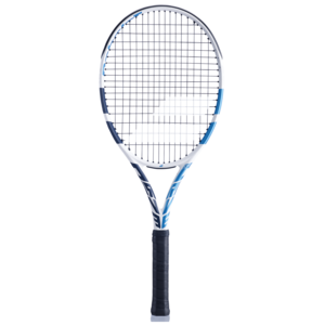 Babolat Evo Drive Lite Tennisschl�ger Tennis Racket Strung besaitet wei�/blau 102539-153