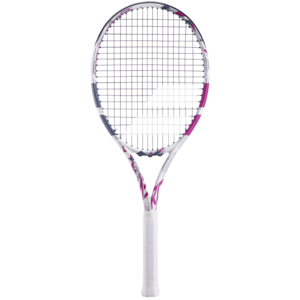 Babolat Evo Aero Lite Tennisschl�ger Tennis Racket Strung besaitet wei�/pink/grau 102519-100