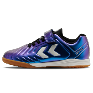 Hummel Top Star I.C. VC 2.0 Indoor IN Hallenschuhe Fu�ballschuhe Klettverschluss lila/blau/schwarz/wei� 234866-9639