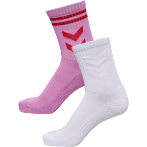 Hummel hml2-PACK SOCKS LOVE Sport Socks Sportsocken Socken Handballsocken wei�/bunt 228036-7995