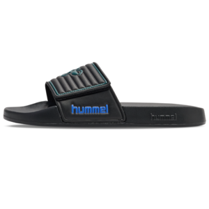 Hummel Pool Slide Bee VC Badeschuhe Badelatschen Badeschlappen schwarz/gr�n/blau 233007-2267