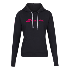 Babolat Exercise Hood Sweat Damen Hoodie Hoody Pullover Kapuzenpullover schwarz/pink 4WP1041-2000