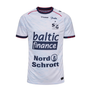 Hummel SGFH SG Flensburg-Handewitt Away 2026/27 Handball Jersey Trikot Ausw�rtstrikot Shirt S/S HBL weiss/blau 238141-9073