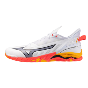 Mizuno Wave Mirage 5 Indoor Handball Volleyball Hallenschuhe Sportschuhe weiss/orange/bunt X1GA235098