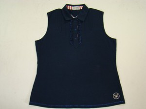 Gallina Colori by Lybwylson Top im Polo-Stil Poloshirt blau