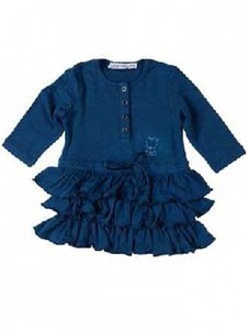 Patrizia Pepe Kleid mit Volants Volantkleid M�dchenkleid petrol