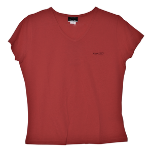 Reebok V Neck Damen T-Shirt rot Shirt