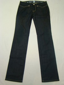 NFY 267 Straight Cut Damen Jeans Hose Jeanshose Damenjeans Damenhose dunkelblau