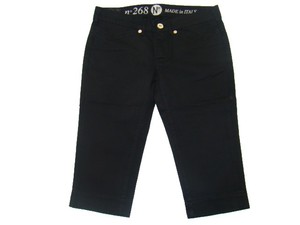 NFY 268 3/4 Hose Caprihose Damenhose Bermudas Sommerhose schwarz