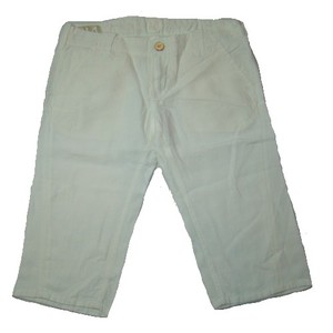 NFY 304 3/4 Damen Caprihose Hose Leinenhose Damenhose wei� 