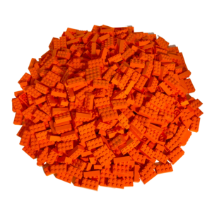 LEGO 2x4 Steine Hochsteine Orange - 3001 NEU! Menge 25x
