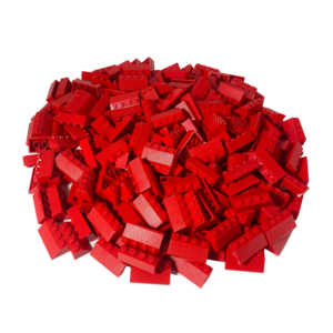 LEGO 2x4 Dachsteine Dach Rot fr Dach - 3037 NEU! Menge 50x