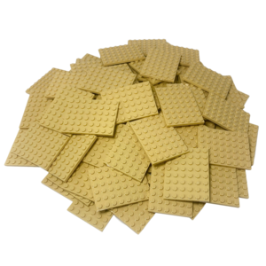 LEGO 6x8 Platten Bauplatten Hellbeige - 3036 NEU! Menge 25x