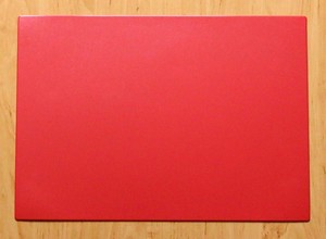 Schreibtischunterlage klein rot 42 x 30 cm abwischbar