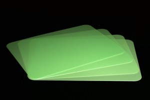 Tischunterlagen-Set grn transparent, 4-teilig, abwaschbar, Tischset, Platzset