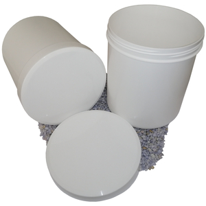 1 Schraubdose Salbendose 1000 g 1250 ml Deckel wei�