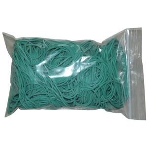 100 g Gummiringe gr�n 40 mm � 1,2 x 1,2 mm breit
