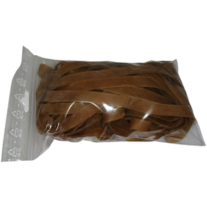 100 g Gummiringe natur 130 mm � 1,2 x 8 mm breit