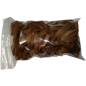 100 g Gummiringe natur 40 mm � 1,2 x 5 mm breit