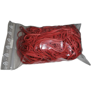 100 g Gummiringe rot 100mm � 1,2 x 2 mm breit