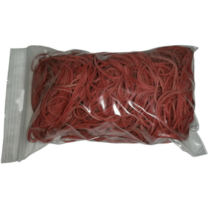 100 g Gummiringe rot 50 mm � 1,2 x 1,2 mm breit