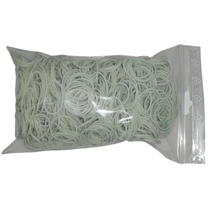 100 g Gummiringe wei� 20 mm � 1,2 x 1,2 mm breit