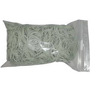 100 g Gummiringe wei� 20 mm � 1,2 x 1,2 mm breit