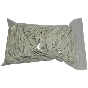 100 g Gummiringe wei� 40 mm � 1,2 x 1,2 mm breit