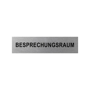 Aluminium T�rschild Besprechungsraum 160x40mm