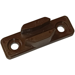 Anhakerplatte aus Kunststoff in braun