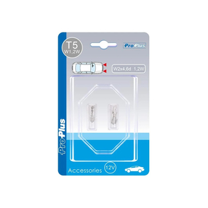 Autolampe 12V 1,2W T5 W2x4,6d 2 St�ck im Blister