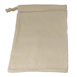 10 Baumwollbeutel mit Kordelzug 16x18 cm