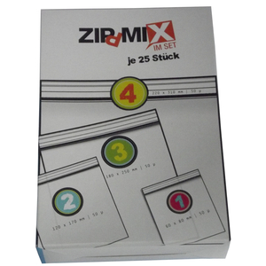 4 mal 25 Druckverschlussbeutel T�tenset Geocaching Beutel T�ten T�tchen