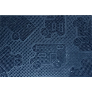 Fu�matte Camper schwarz PP matt 40x60cm