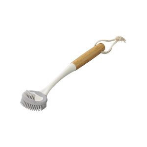Geschirrsp�lb�rste Silikon 30,5 cm �6 cm Bambus