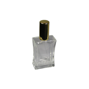 5 Flakon leer 50 ml mit Zerst�uberpumpe und Kappe Gold Salloa