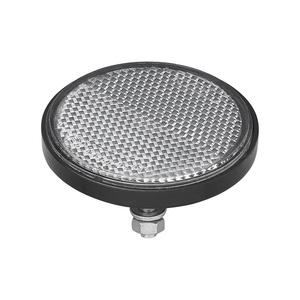 Reflektor wei� 60mm mit Bolzen 5mm Anschrauben Katzenauge Reflektor Anh�nger